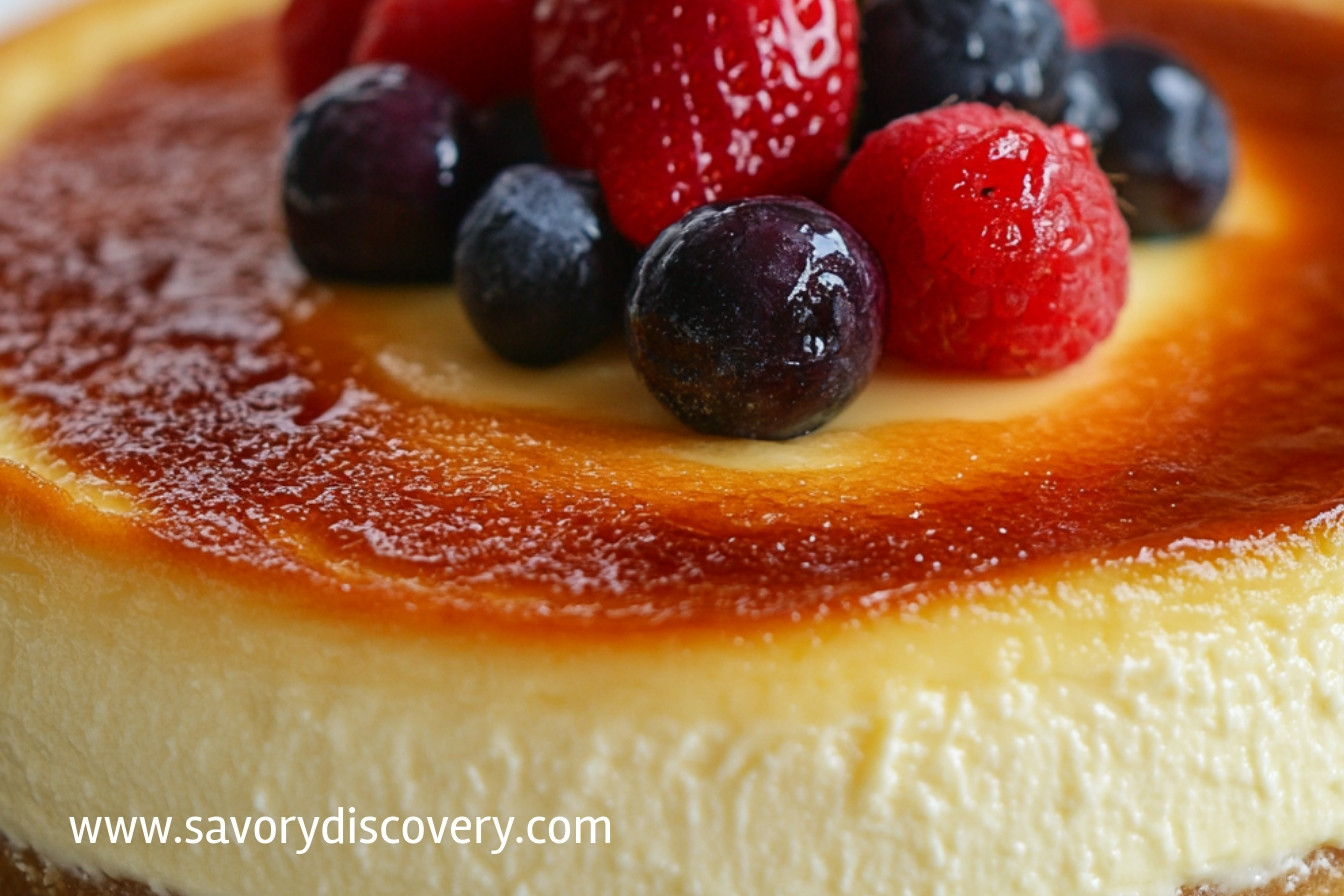 Baked Cheesecake without Cream Cheese