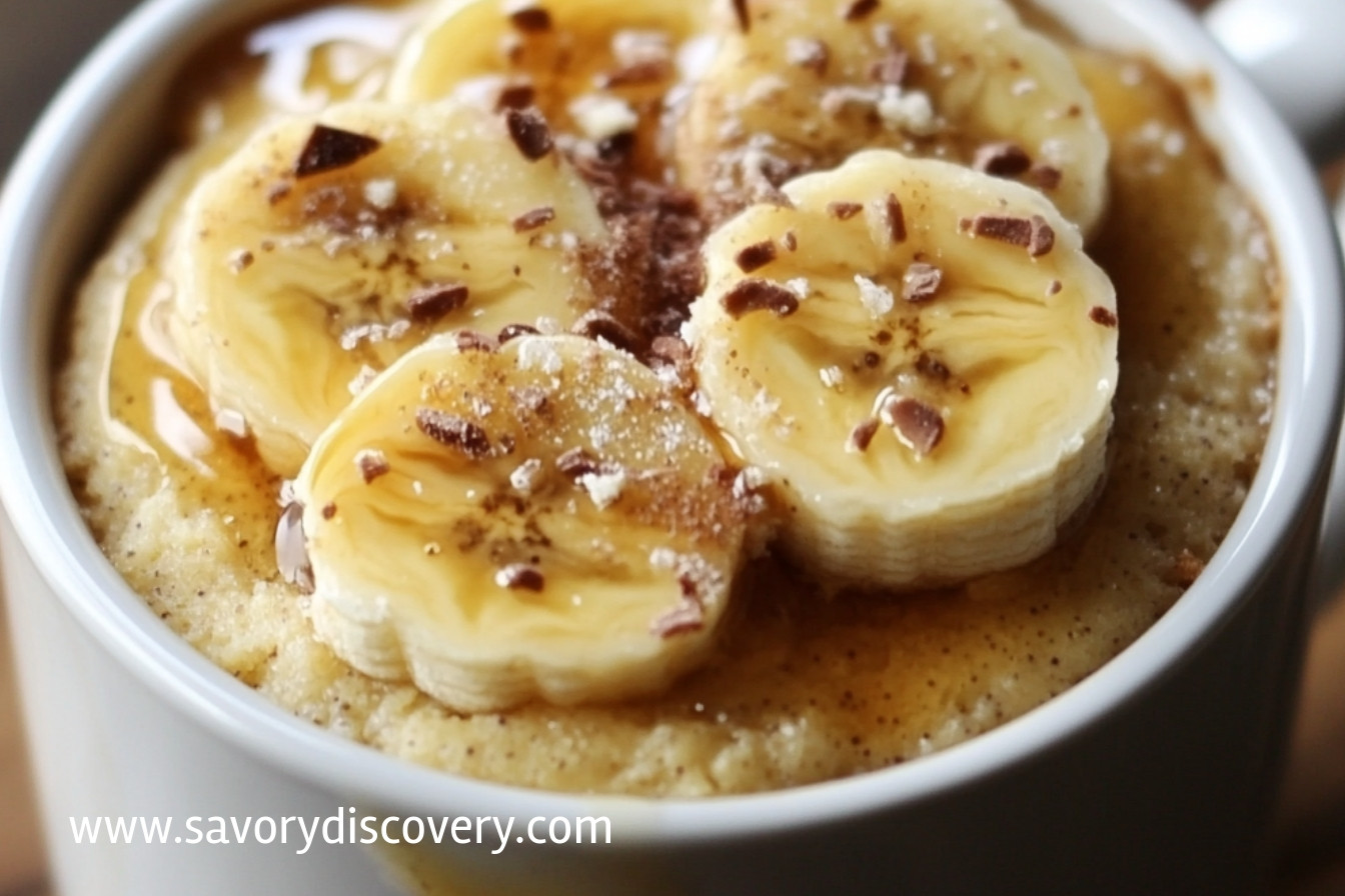 Eggless Banana Mug Cake