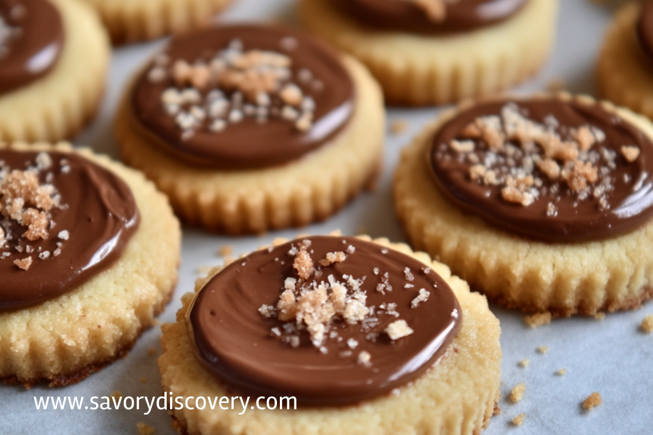 Nutella Shortbread Cookies